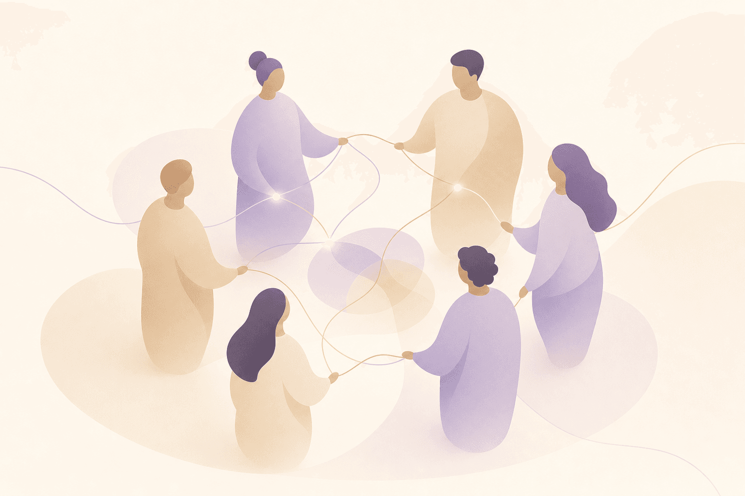 Illustration d'un groupe en formation